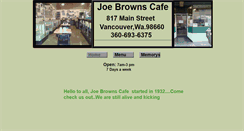 Desktop Screenshot of joebrownscafe.com
